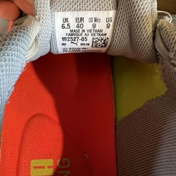 Womens Puma Speed Sutamina Gray Athletic‎ Running Sneakers Shoes Size 9 M EUC - Picture 8 of 8